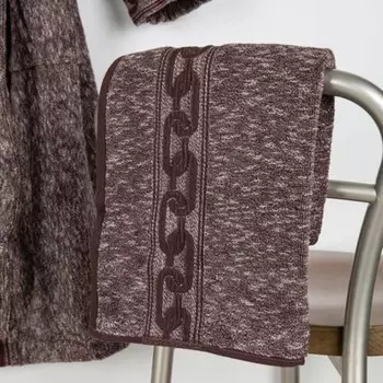 Полотенце махровое Ozdilek bold chain 50х90 см коричневый