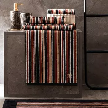 Полотенце Togas Эрве коричнево-черное 40х60 см