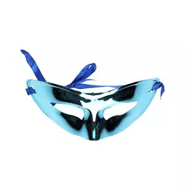 Полумаска-очки глянцевая Кубера бирюзовая