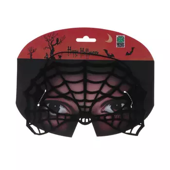 Полумаска паутина цв. Черный Carnival toys
