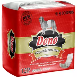 Пояса для кобелей DONO Male Pet Diaper Впитывающие Размер S 12 шт