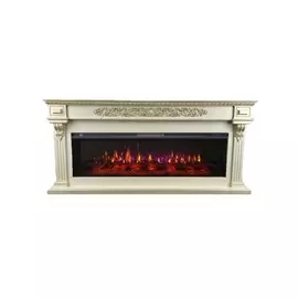 Портал InterFlame Вена бежевый с золотой патиной под freespace 60