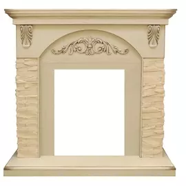 Портал Royal flame bern мелкий сланец белый