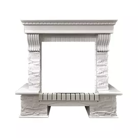 Портал Royal Flame Pierre Luxe белый под Dioramic