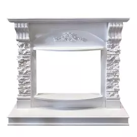 Портал Royal-flame prague сланец бежевый белый d25