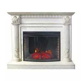 Портал Royal Flame Rodos белый дуб патина золото