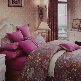 Постельный комплект Atalanta home Бургундия