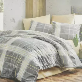 Постельный комплект Bahar ranforce 1.5 спальный cross