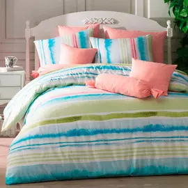 Постельный комплект Bahar ranforce семейный tempera v4 green