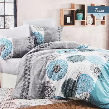 Постельный комплект Bahar ranforce семейный tessa v1