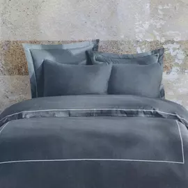 Постельный комплект Bella casa king size pewter / white stripes