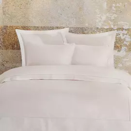 Постельный комплект Bella casa king size white / wan blue stripes