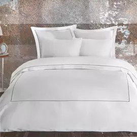 Постельный комплект Bella casa king size silver / white stripes