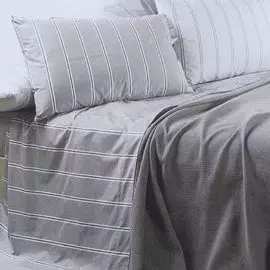 Постельный комплект Caleffi palinuro tortora/серо-бежевый полуторный