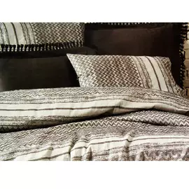 Постельный комплект Ecocotton izgi евро antracite