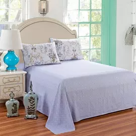 Постельный комплект евро Миледи голубая Sofi De Marko (ЕВРО-4160)