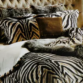 Постельный комплект Roberto cavalli zebrato 001 nero/biege 1