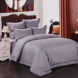 Постельный комплект Sofi de Marko Данелия евро серый 200х220 см