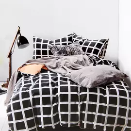 Постельный комплект Sofi de marko евро 200х220 денди -черный