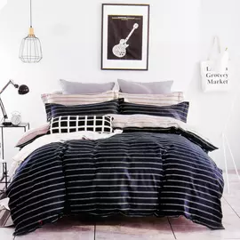 Постельный комплект Sofi de marko семейный 160х220-2 бильбо -тем.синий