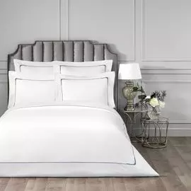 Постельный комплект Togas Джаспер белый/синий двуспальный макси