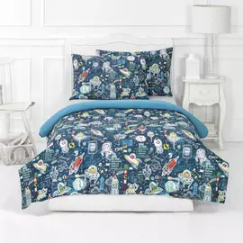 Постельный комплект Togas космик синий подростковый