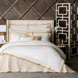 Постельный комплект Togas Паллада бежевый/экрю двуспальный макси