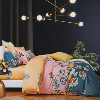 Постельный комплект Wonne Traum стандарт jardin pink двуспальный