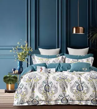 Постельный комплект Wonne Traum стандарт Simone white Семейный