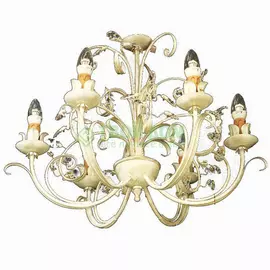 Потолочный светильник Florex international 2420/L6 BIANCO ORO