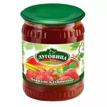 Повидло Луговица клубника, 600 г