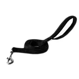 Поводок для собак GREAT&amp;SMALL Со светоотражающей острочкой 20х1200мм черный