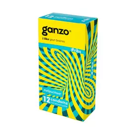 Презервативы Ganzo Ribs ребристые 12 шт