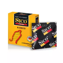 Презервативы SICO Ribbed ребристые 3 шт