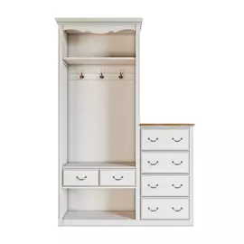 Прихожая Этажерка Леонтина с Комодом 4ящика ST9362