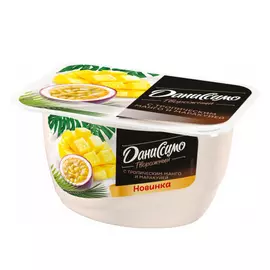 Продукт творожный Даниссимо с тропическим манго и маракуйей 5,6% 130 г