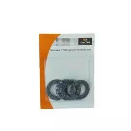 Прокладка паронитовая Симтек маслобензостойкая 1" 30х19х2мм 4шт/блистер