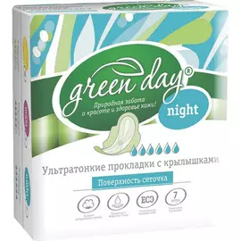 Прокладки Greenday Ultra Night Dry 7 шт