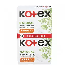 Прокладки Kotex Natural Normal 16 шт