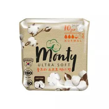 Прокладки Perfimika Monty женские гигиенические normal plus 10 шт