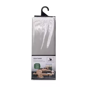 Простыня Belashoff серый 180х220 см