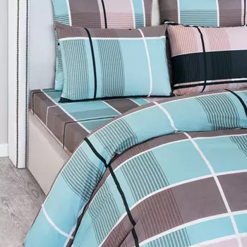 Простыня на резинке Medsleep Констанц разноцветная 180х200+25 см