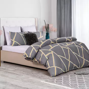 Простыня на резинке Medsleep Мюнхен лиловая 160х200+25 см