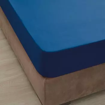 Простыня на резинке Ozdilek индиго 160x200+30 см