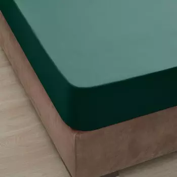 Простыня на резинке Ozdilek изумрудный 160x200+30 см