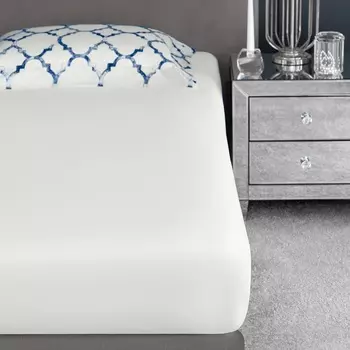 Простыня на резинке Togas Арланк белый 200х200+46 см