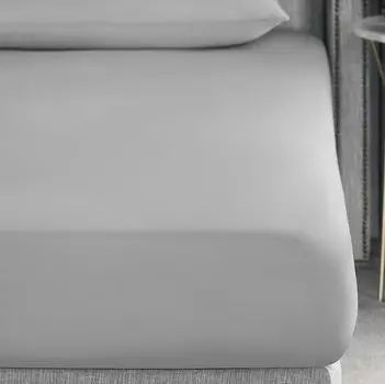 Простыня на резинке Togas Авари серая 160х200+30 см