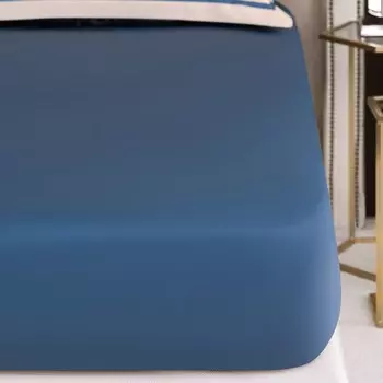 Простыня на резинке Togas Фонтени синий 160х200+35