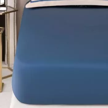 Простыня на резинке Togas Фонтени синяя 180х200 см (1022.00723)