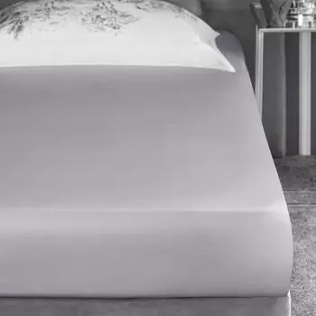 Простыня на резинке Togas Горанна серая 200х200+46 см